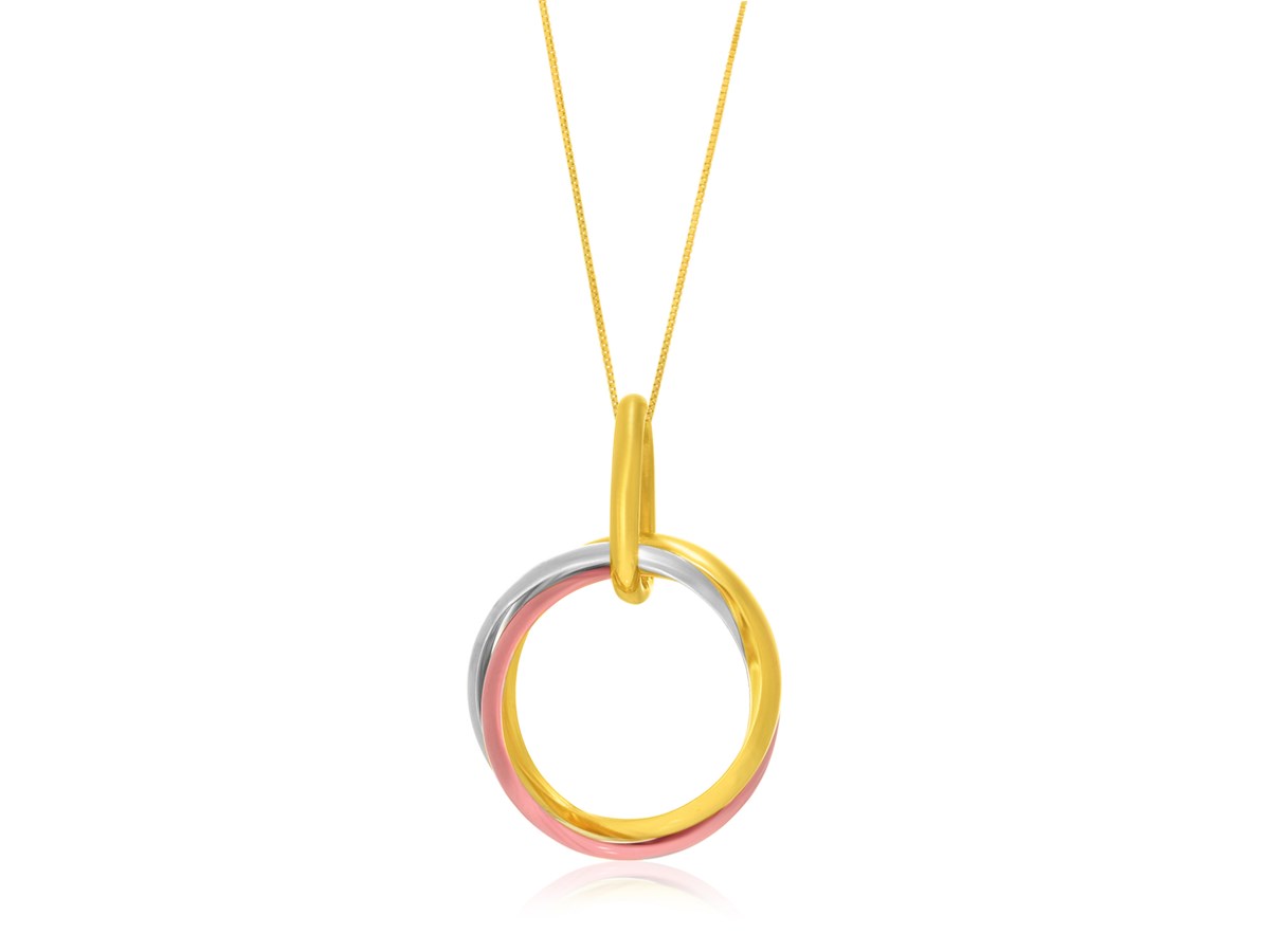 Nathalias NY Entwined Open Ring Pendant in 14k Tri-Color Gold ราคา 15,300 บาท*ส่งฟรี