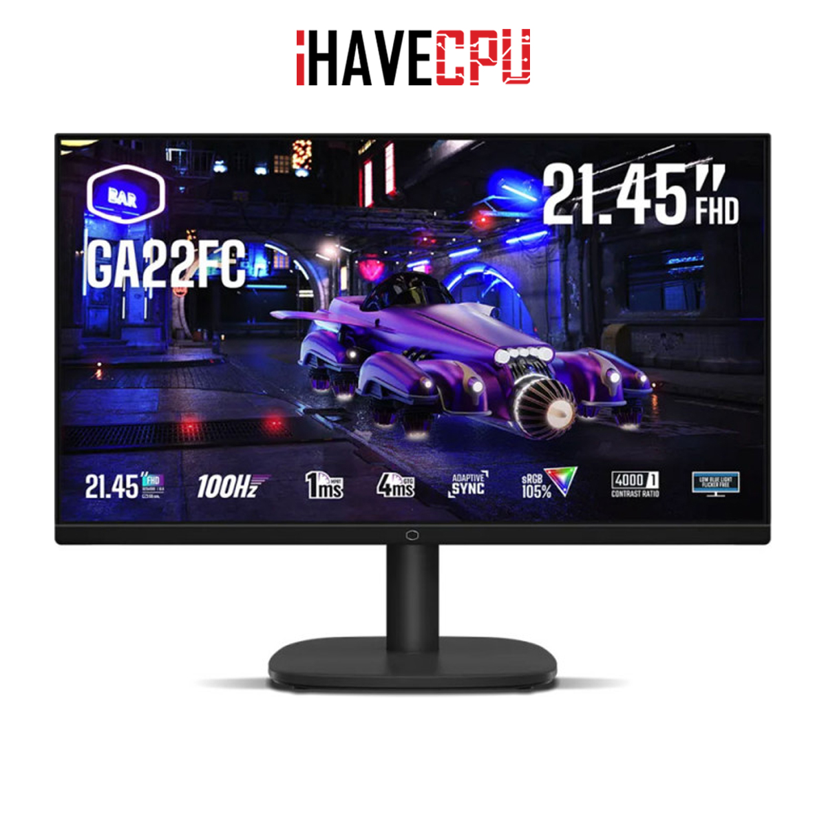 iHAVECPU MONITOR (จอมอนิเตอร์) COOLER MASTER GA22FC 21.45 VA FHD 100Hz ราคา 2,290 บาท*ส่งฟรี