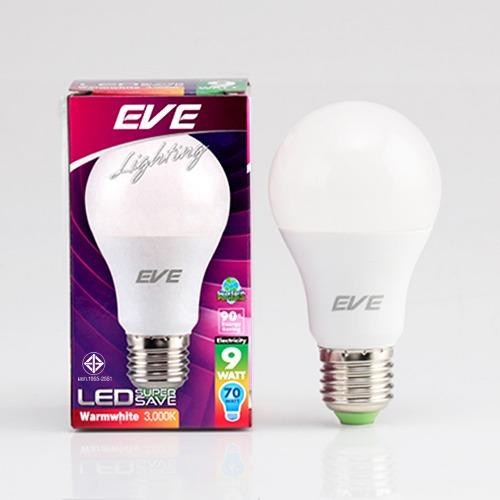 ดูภาพ EVE หลอดแอลอีดี A60 Super SAVE 9 วัตต์ วอร์มไวท์ E27 แพ็ค 6 หลอด(White) <br/>เพิ่มเติม EVE หลอดแอลอีดี A60 Super SAVE 9 วัตต์ วอร์มไวท์ E27 แพ็ค 6 หลอด(White)