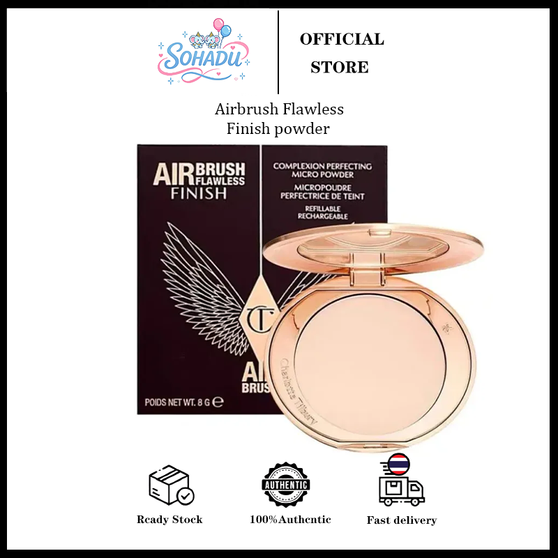 Charlotte Tilbury Airbrush Flawless Finish Powder 1 Fair 8g Charlotte Tilbury Pressed Powder for White Skin, Smooth and Fine Texture. Powder for the Face. ราคา 1,124 บาท*ส่งฟรี