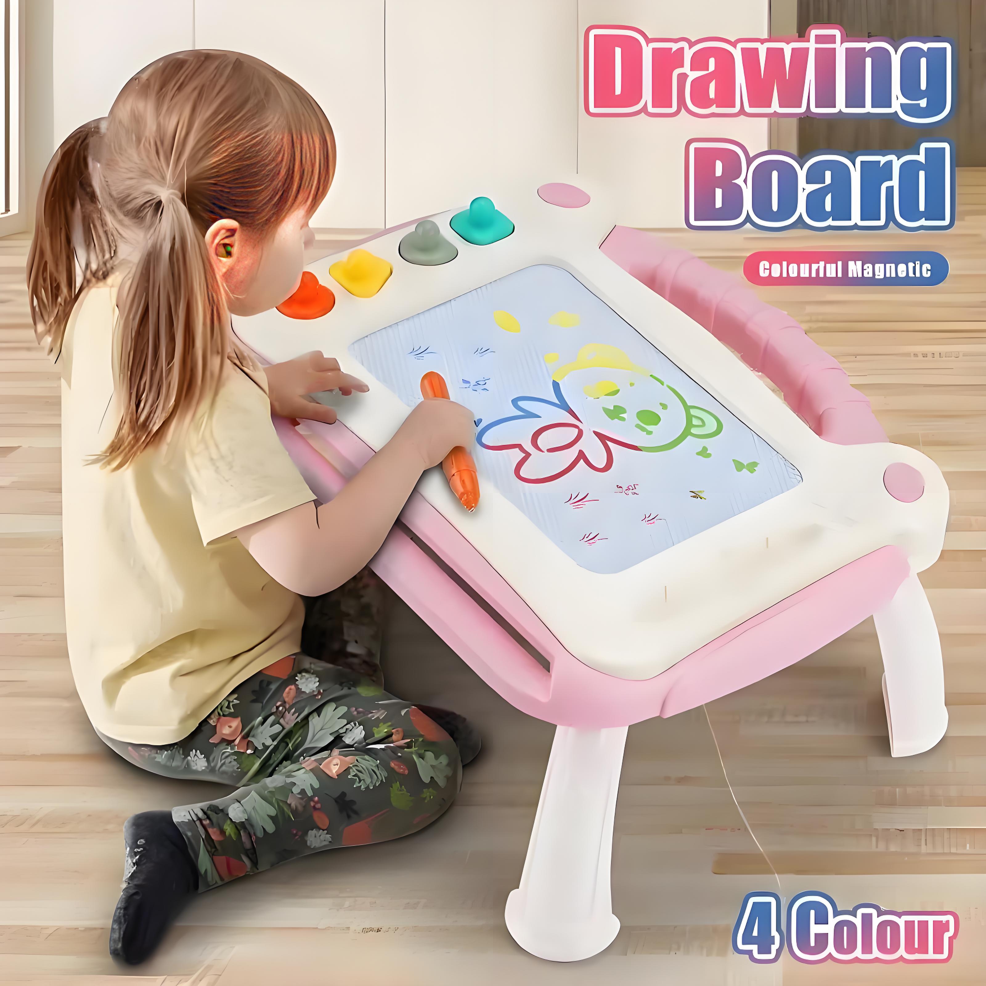 Magnetic Board, Can Be Written and Erased, 4 Colors, Tabletop Drawing Board.