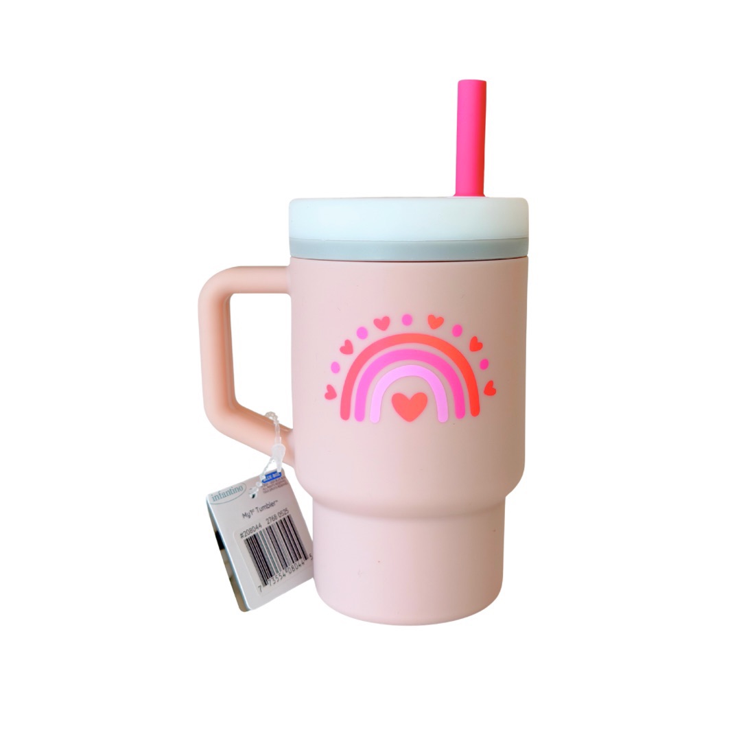 Infantino : My 1St Tumbler - Silicone Drinking Glass for Children Learning to Drink Water Drinking Glass, Size 9oz. ราคา 501 บาท*ส่งฟรี