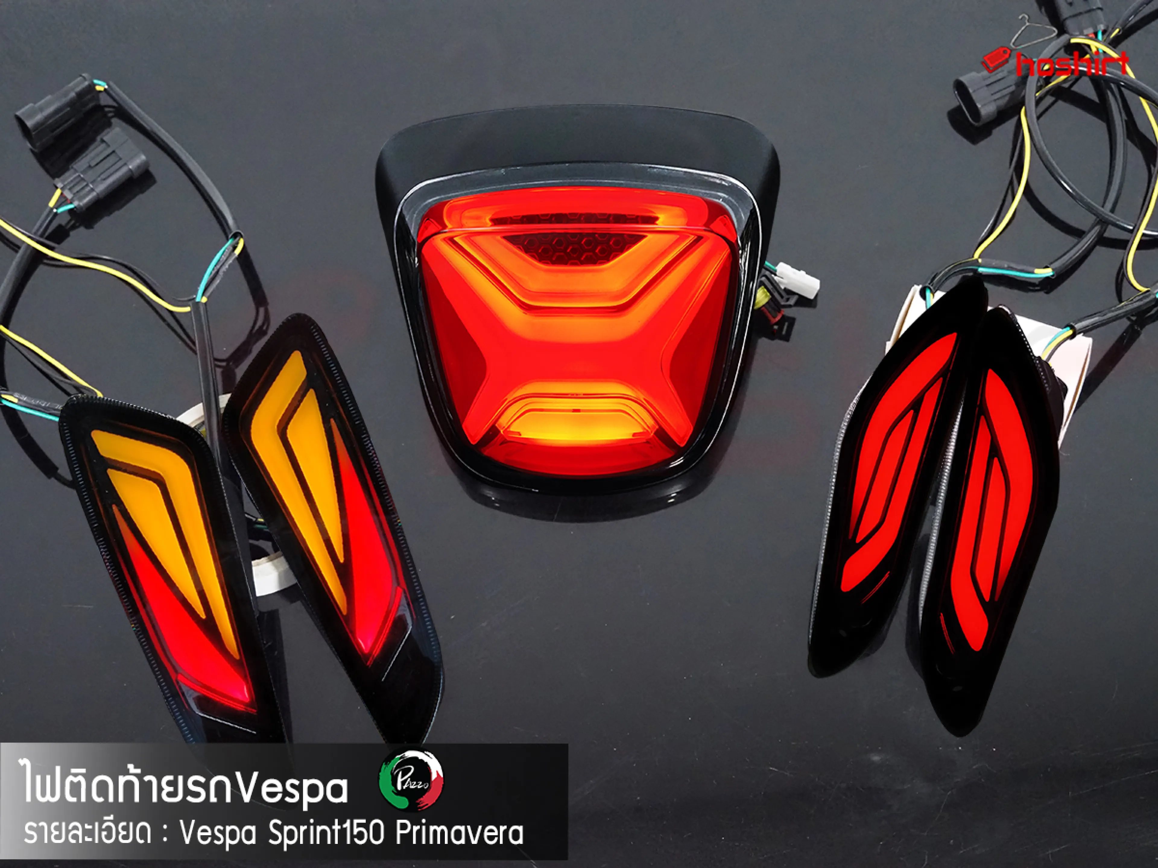Tail Lights, Led Turn Signals, New Vespa, Matching Sprint/Primavera Models.