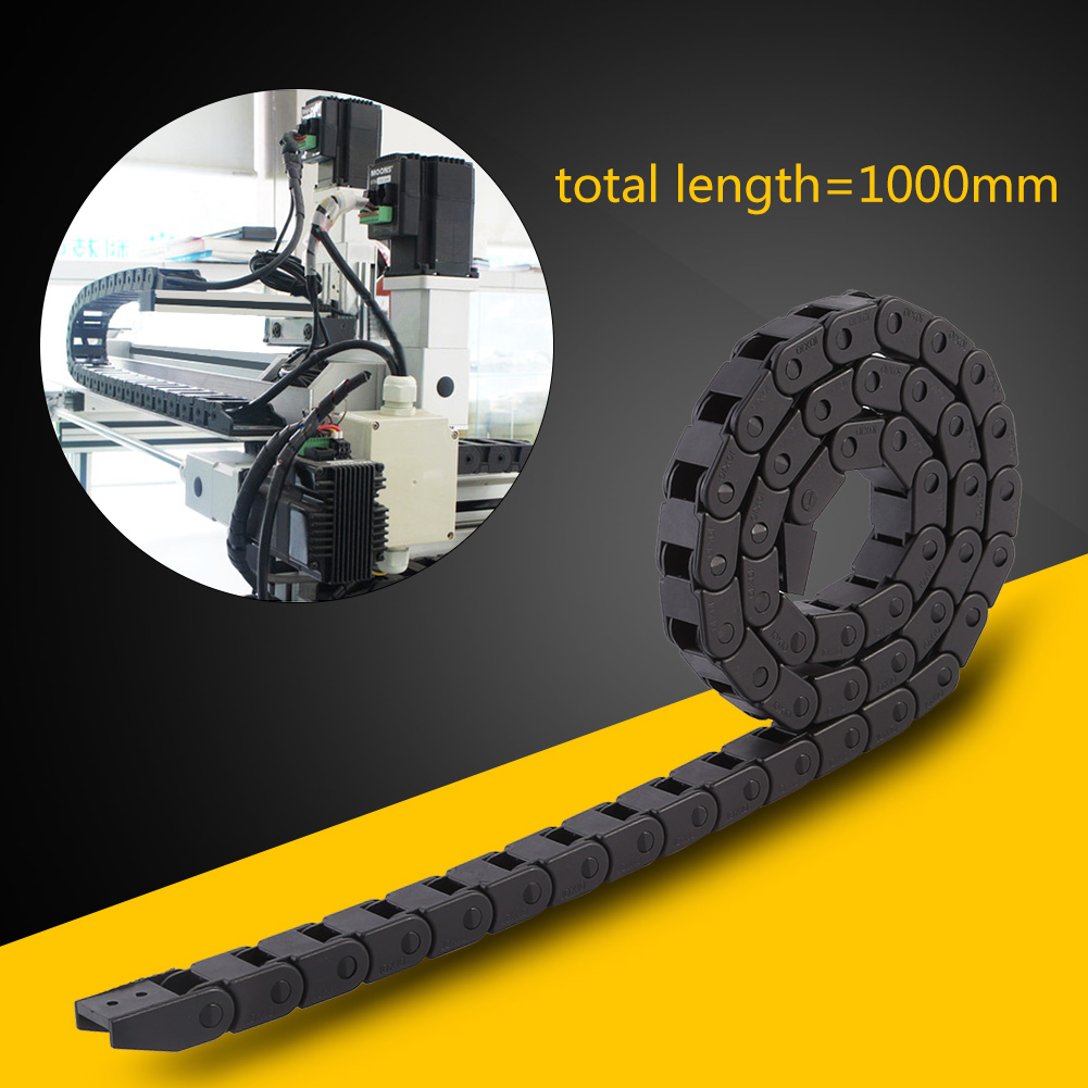 R28 สีดำไนล่อนเคเบิ้ลลากโซ่ผู้ให้บริการลวด 1000 Cable Drag มิลลิเมตร/40 ยาวสำหรับเครื่องพิมพ์ 3D/CNC เครื่องเราเตอร์ ราคา 91 บาท*ส่งฟรี