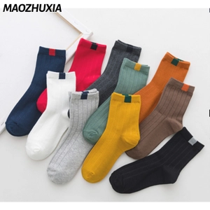 สินค้า MAOZHUXIA ถุงเท้าผู้หญิง,ปากสีทึบถุงเท้าผู้ชายผู้ใหญ่ถุงเท้ากีฬา