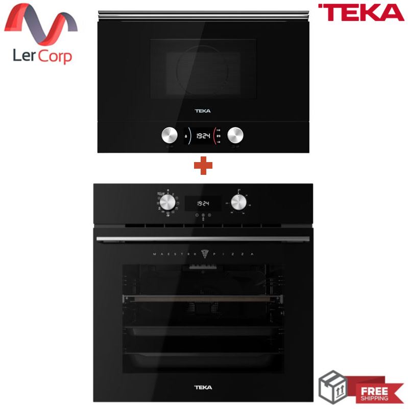 (Teka) เตาอบ Teka MaestroPizza (HLB 8510 P BK) + ไมโครเวฟ+ย่าง 22 ลิตร สีดำ รุ่น ML 8220 BIS L/R ราคา 55,900 บาท*ส่งฟรี