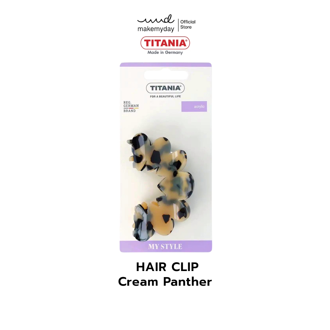 Titania Hair Clip, Hair Clip, Flower-Shaped Hair Clip, Cream Panther Color, Imported from Germany. ราคา 345 บาท*ส่งฟรี