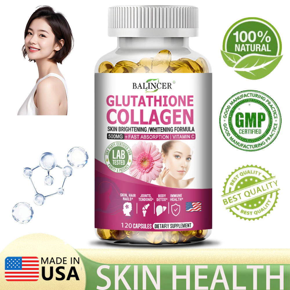 Glutathione and collagen supplements for anti-aging, whitening and skin health. ราคา 133 บาท*ส่งฟรี