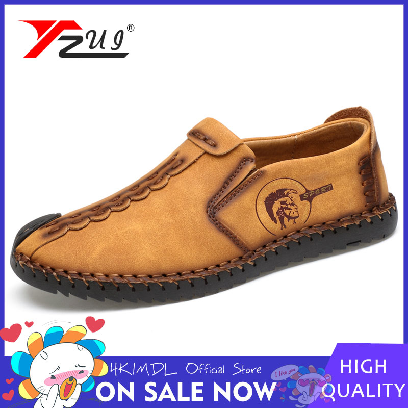 YUZI Spring Autumn Men Formal Wedding Shoes Luxury Men Business Dress Shoes Men Loafers Pointy Shoes Big Size 38-44 ราคา 489 บาท*ส่งฟรี