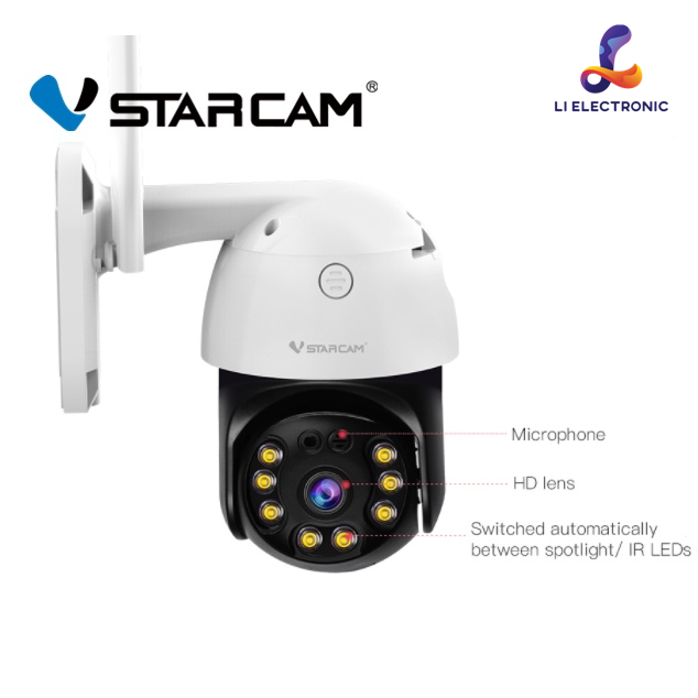 Vstarcam Cs64 Outdoor Wireless Cctv Camera, 3Mp Resolution ราคา 890 บาท*ส่งฟรี