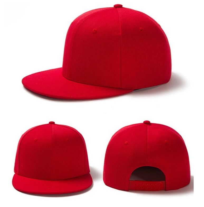 หมวก Snapback Cap ทรง Hip Hop สีดำ ด้านหลังเต็มใบ  รุ่นนี้ผ้าหนาพิเศษ