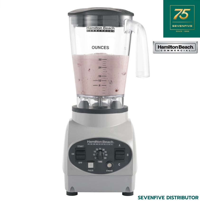 HAMILTON BEACH COMMERCIAL เครื่องปั่นน้ำผักผลไม้ โถปั่นโพลีคาร์บอเนต ระบบปิดการทำงานอัตโนมัติ การปั่นโดยอัตโนมัติ ความจุ 0.95 ลิตร HAM1-1G91555 ราคา 49,656 บาท*ส่งฟรี