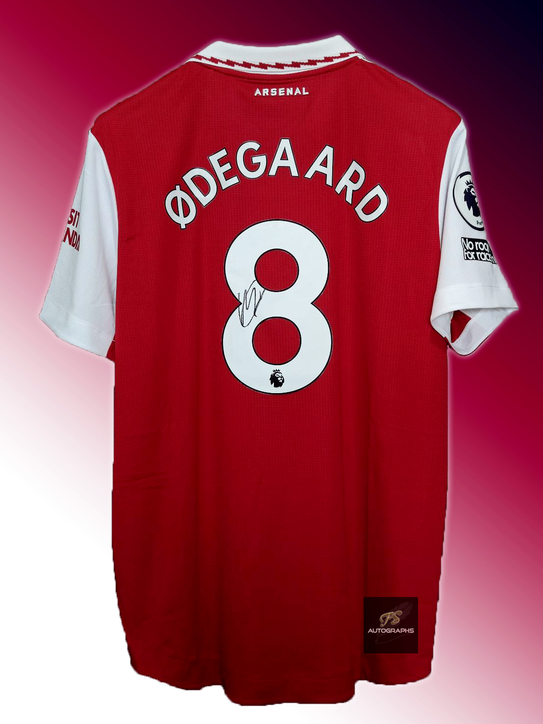 เสื้อเหย้า Arsenal 2022/2023 แบบ player ของแท้พร้อมลายเซ็น Martin Ødegaard ราคา 26,500 บาท*ส่งฟรี
