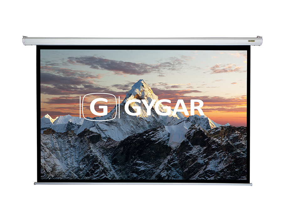 จอรับภาพ โปรเจคเตอร์ แบบควบคุมการขึ้นลงด้วยมอเตอร์ไฟฟ้า GYGAR Motorized Screen Gygar (100") 4:3 ราคา 10,900 บาท*ส่งฟรี