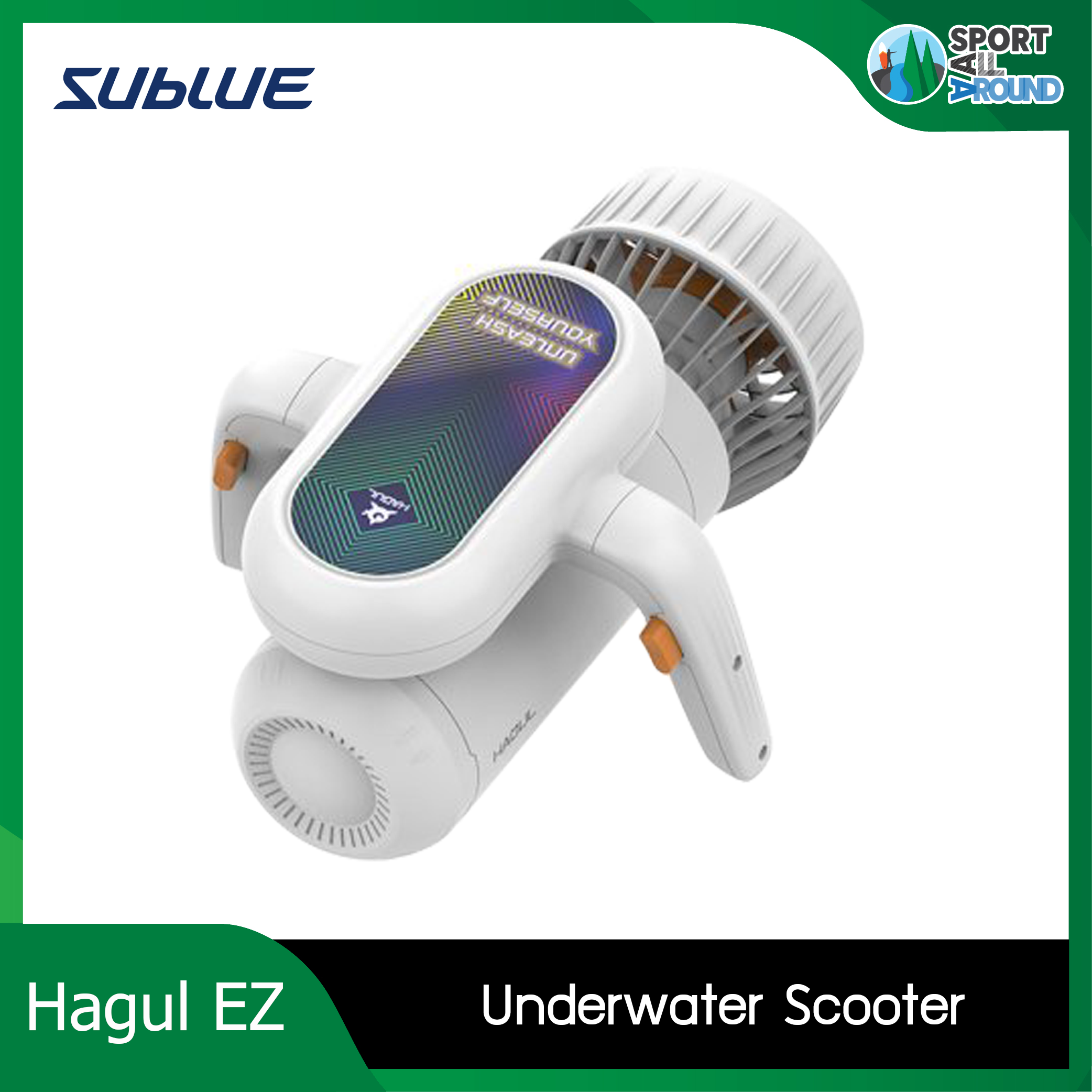 สกุตเตอร์ดำน้ำ สกู๊ตเตอร์ไฟฟ้าดำน้ำ Sublue รุ่น Hagul EZ อุปกรณ์ช่วยในการดำน้ำ พกพาสะดวก รับประกัน 6 เดือน ราคา 20,900 บาท*ส่งฟรี