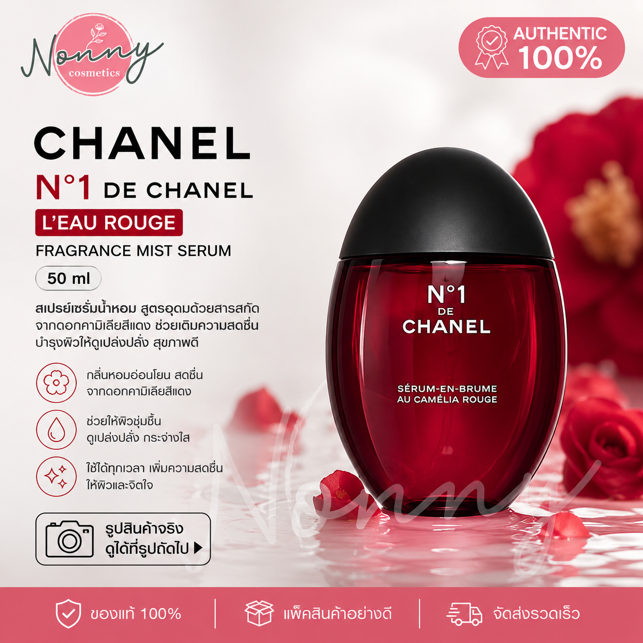 รีวิว Chanel No.1 De Chanel L'Eau Rouge: กลิ่นสีแดงแห่งความหรูหราที่ต้องมี!