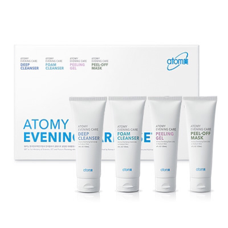 ATOMY EVENING CARE 4 SET ชุดสปา 4 ขั้นตอนการทำความสะอาดและดูแลผิวแบบล้ำลึก ราคา 1,020 บาท*ส่งฟรี