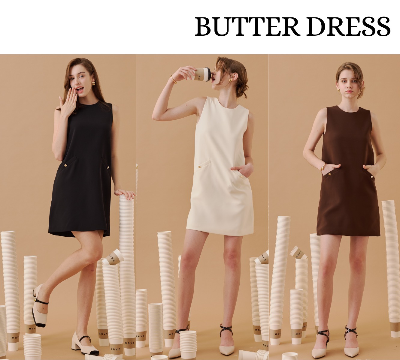 MAVE เดรส รุ่น Butter dress ราคา 2,290 บาท*ส่งฟรี
