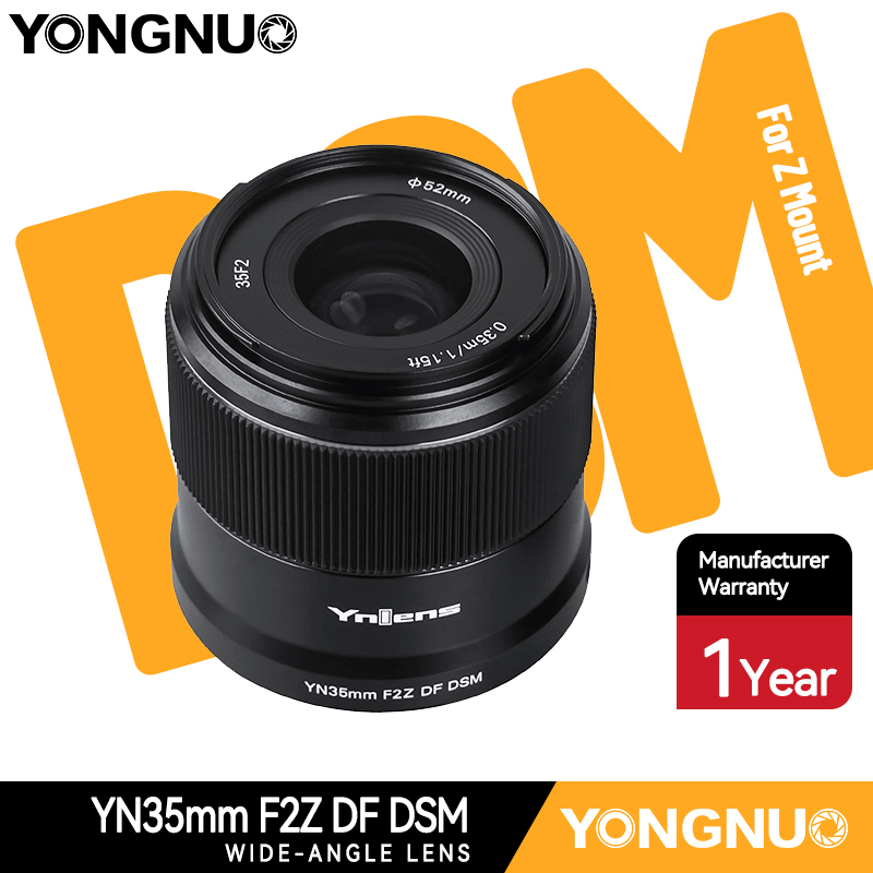 YONGNUO YN35mm F2Z DF DSM Wide-angle Prime Lens Full Frame for Nikon Z Mount Mirrorless Cameras ราคา 11,250 บาท*ส่งฟรี