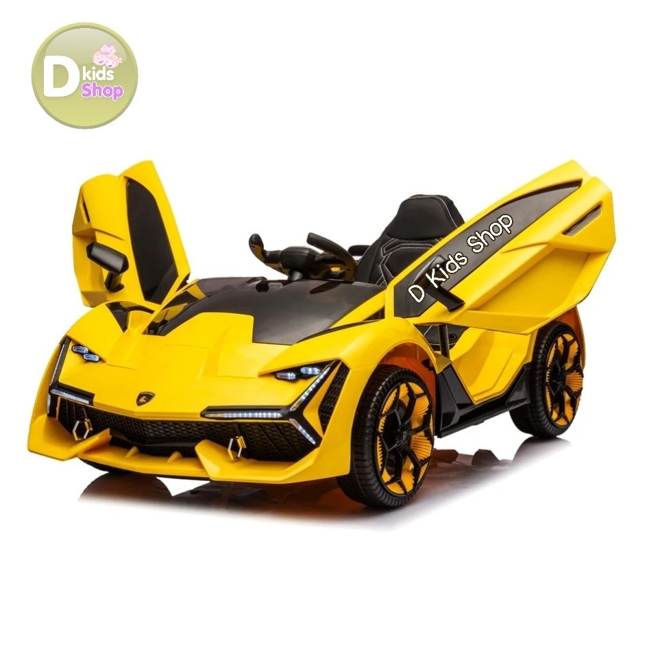 D Kids รถแบตเตอรี่เด็ก รถเด็กนั่ง แลมโบกินีทรงสปอร์ต เปิดประตูปีกนก(รุ่นใหม่ล่าสุด) No.221 ราคา 3,590 บาท*ส่งฟรี