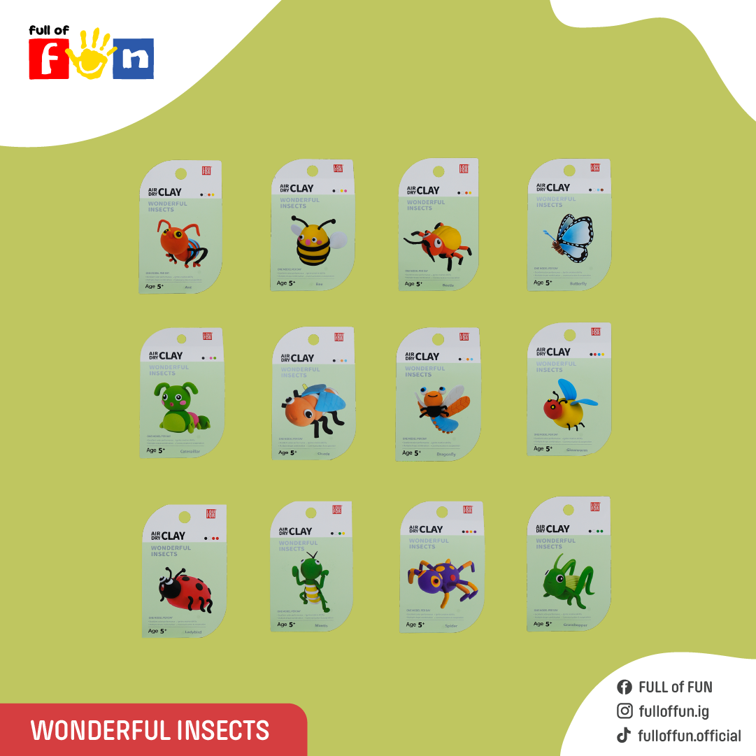 [Separate Pieces/Selectable] Loufor Diatomaceous Earth, Insect Theme - Wonderful Insects Air Dry Clay, Learn about Nature, for Children 5 Years+ ราคา 69 บาท*ส่งฟรี