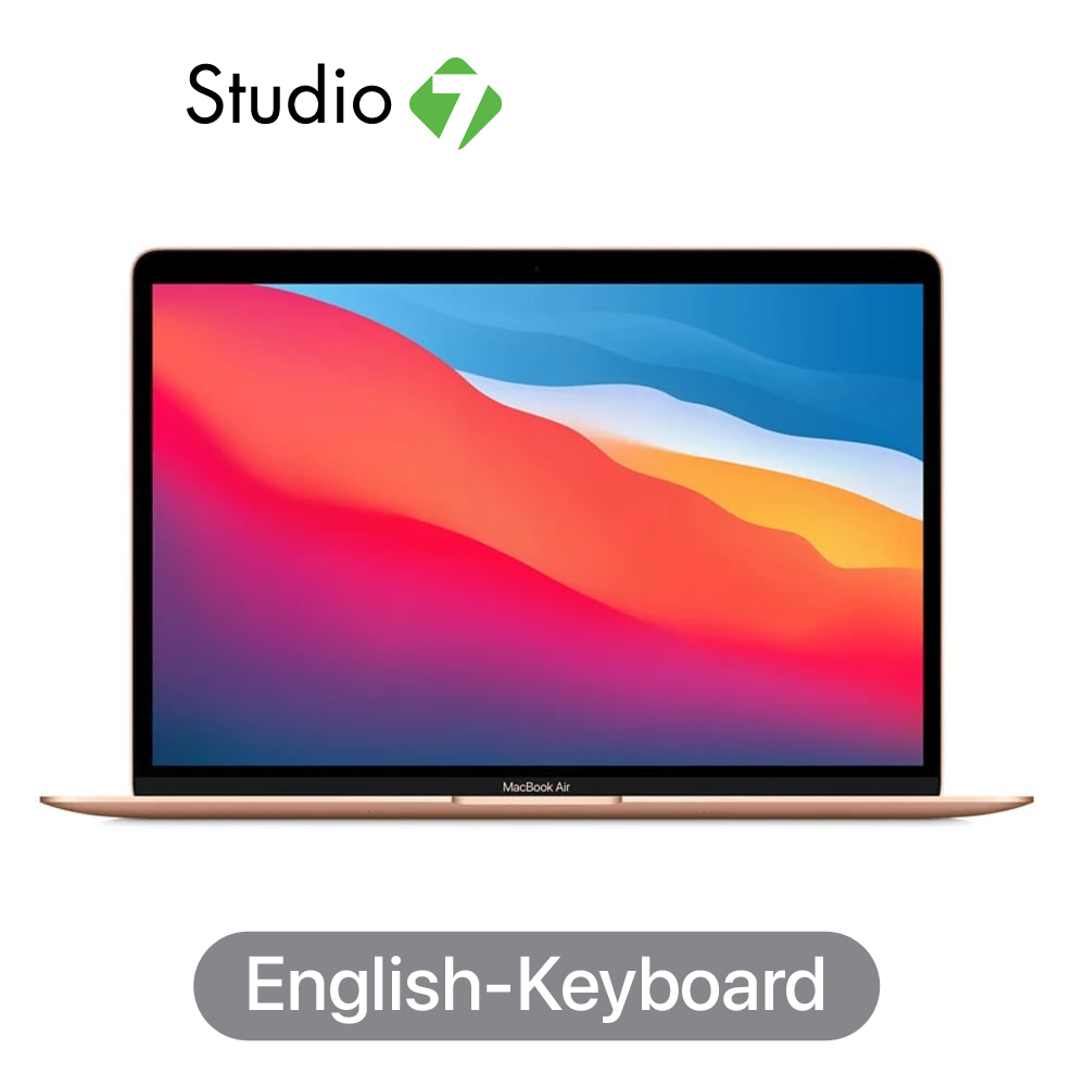 Apple MacBook Air 13: M1 chip 8C CPU/7C GPU/8GB/256GB ปี 2020 (Eng-Keyboard) by Studio7 ราคา 26,500 บาท*ส่งฟรี
