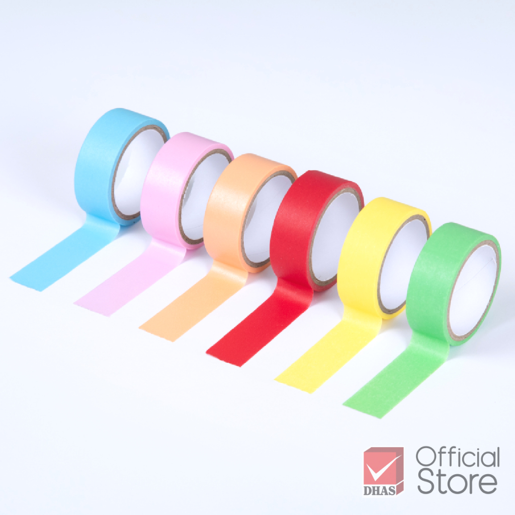 Elephant เทปกาว วาชิเทป แฟนซี 15 มม. x 3 ม. (คละสี) จำนวน 1 ชิ้น