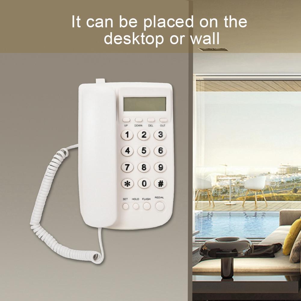【ลดสุดใจ 】ส่วนขยายโทรศัพท์สำหรับธุรกิจไม่มี Caller ID โทรศัพท์บ้านเดสก์ท็อปสำหรับครอบครัวโรงแรม