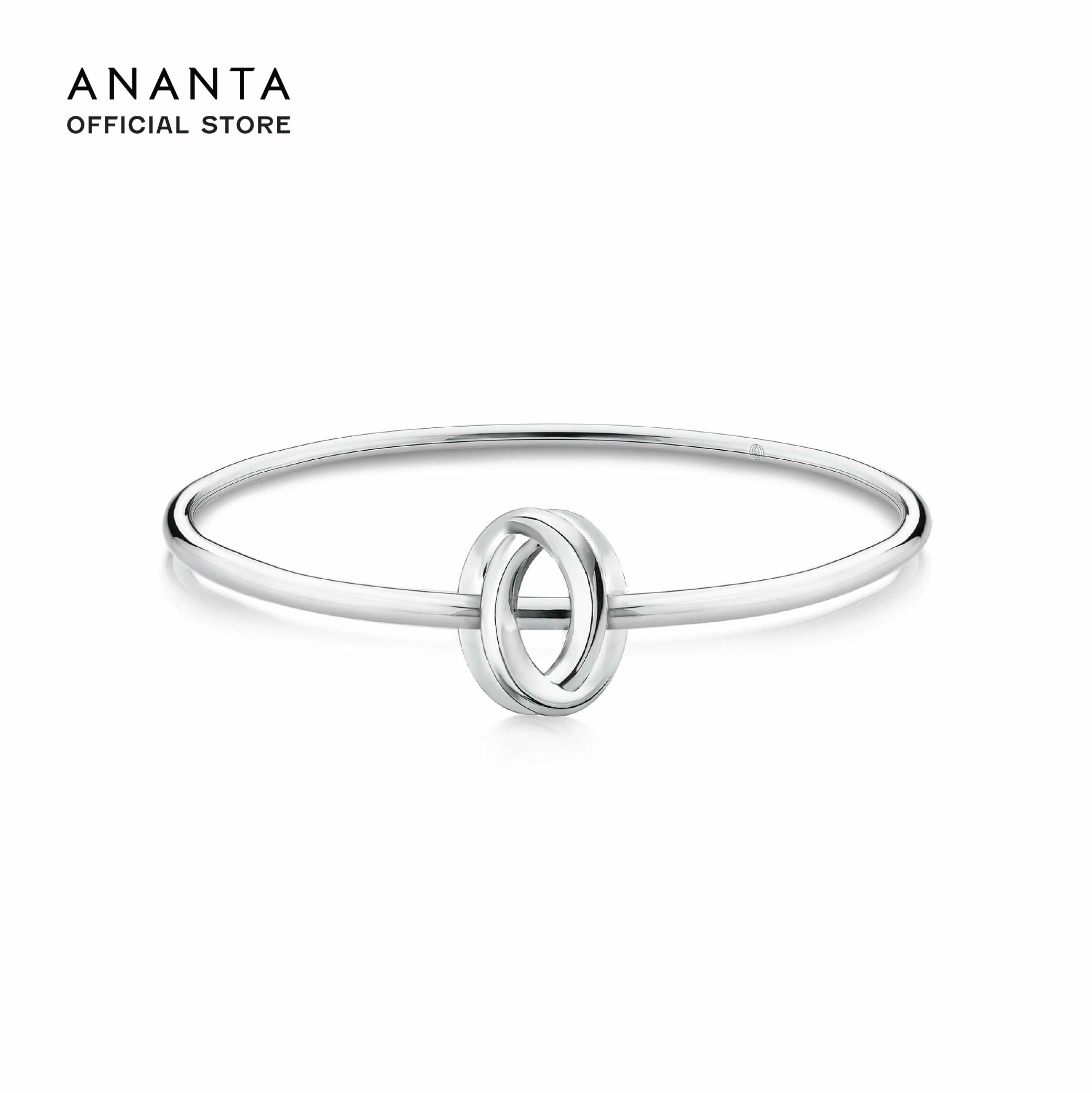 ANANTA Marque Axis Bangle, Silver Plated White Gold ราคา 10,900 บาท*ส่งฟรี