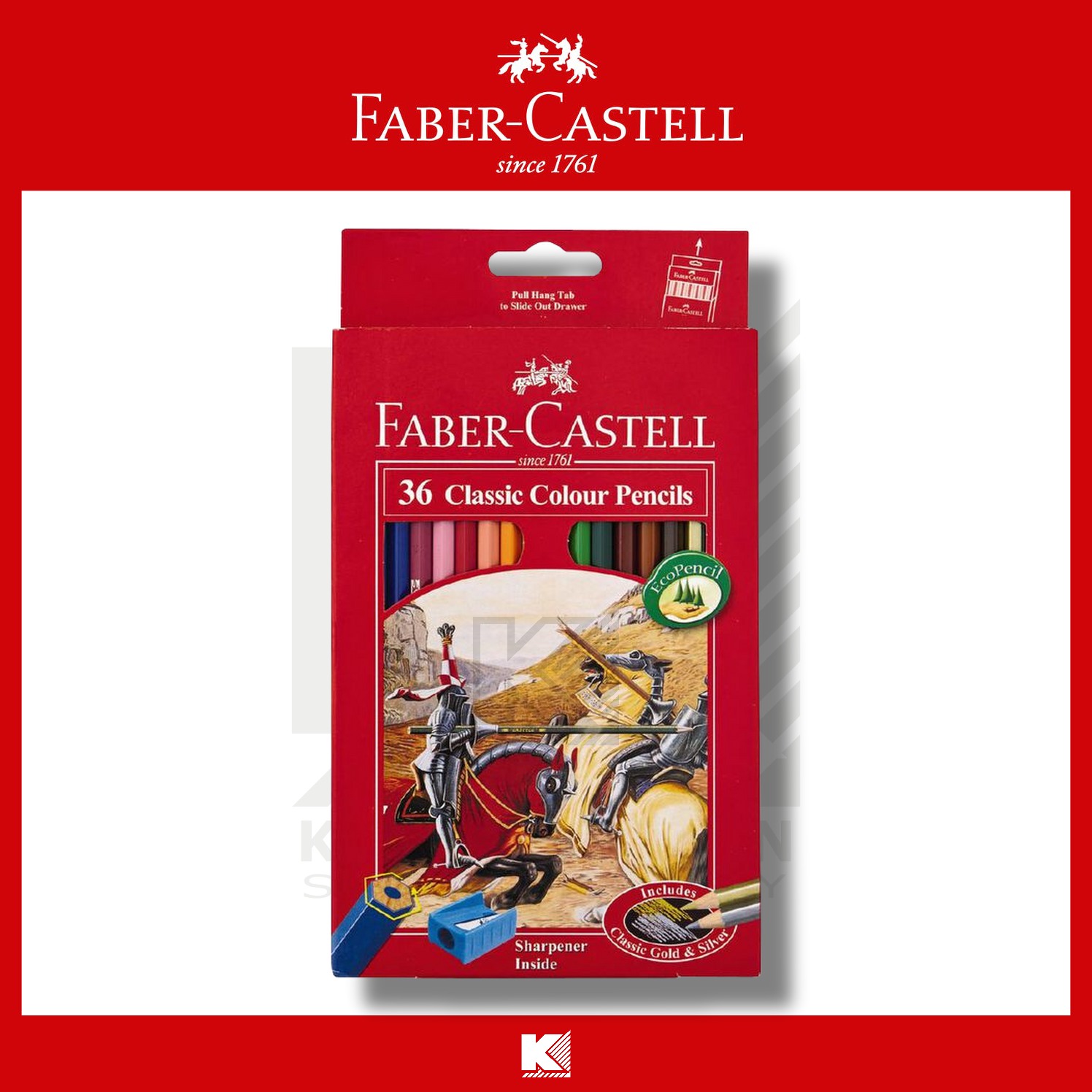 สีไม้ Faber-Castell (อัศวิน) 12 24 36 48 สี