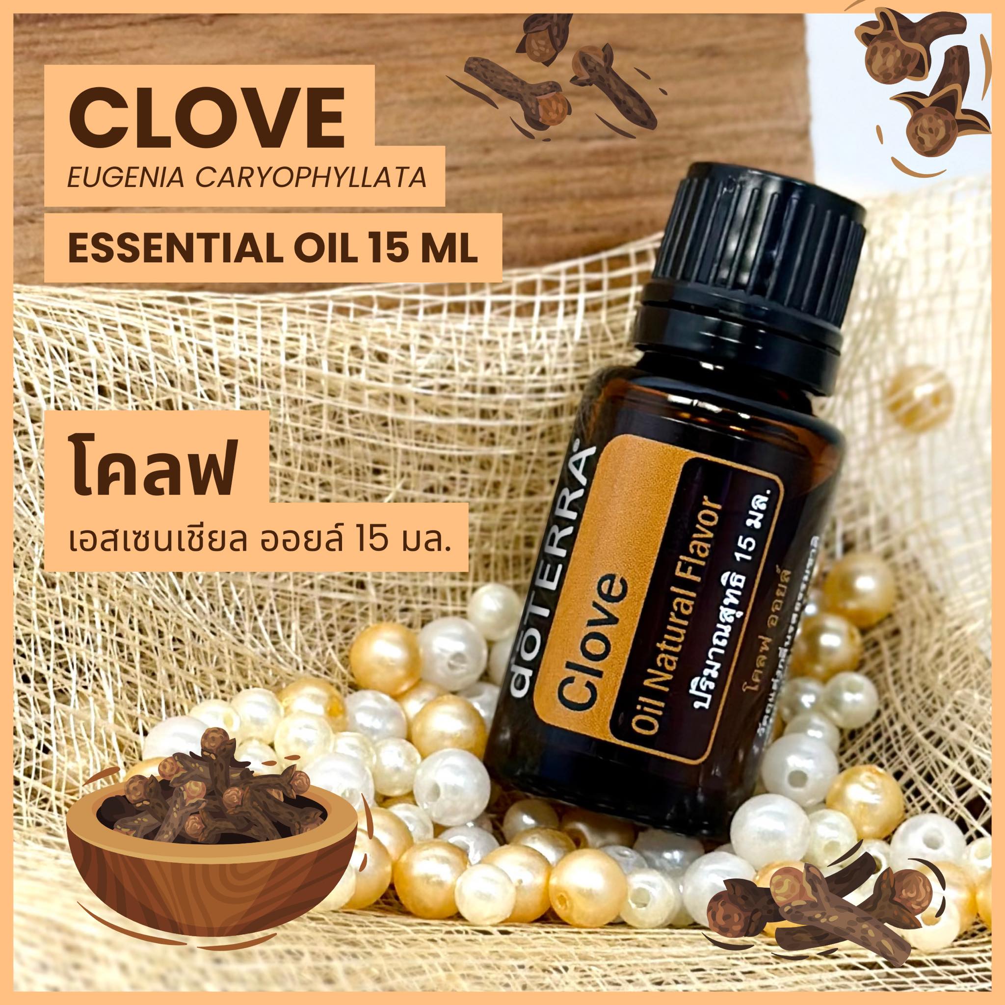 Doterra Essential Oils - Clove Oil - Clove Essential Oil from Doterra, Size 15 Ml, Doterra Aromatherapy Oil. ราคา 750 บาท*ส่งฟรี