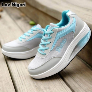 สินค้า Laz Nigori รองเท้าผ้าใบผญ รองเท้าผ้าใบแฟชั่นผญ รองเท้ากีฬา รองเท้าวิ่ง ใส่สบาย (ไซส์35-42)