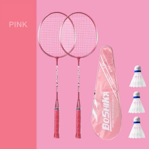 สินค้า ไม้แบดมินตัน (1 คู่ ฟรีลูกแบด 3 ลูก )   Badminton racket  พร้อมกระเป๋า สินค้าพร้อมส่งทันที