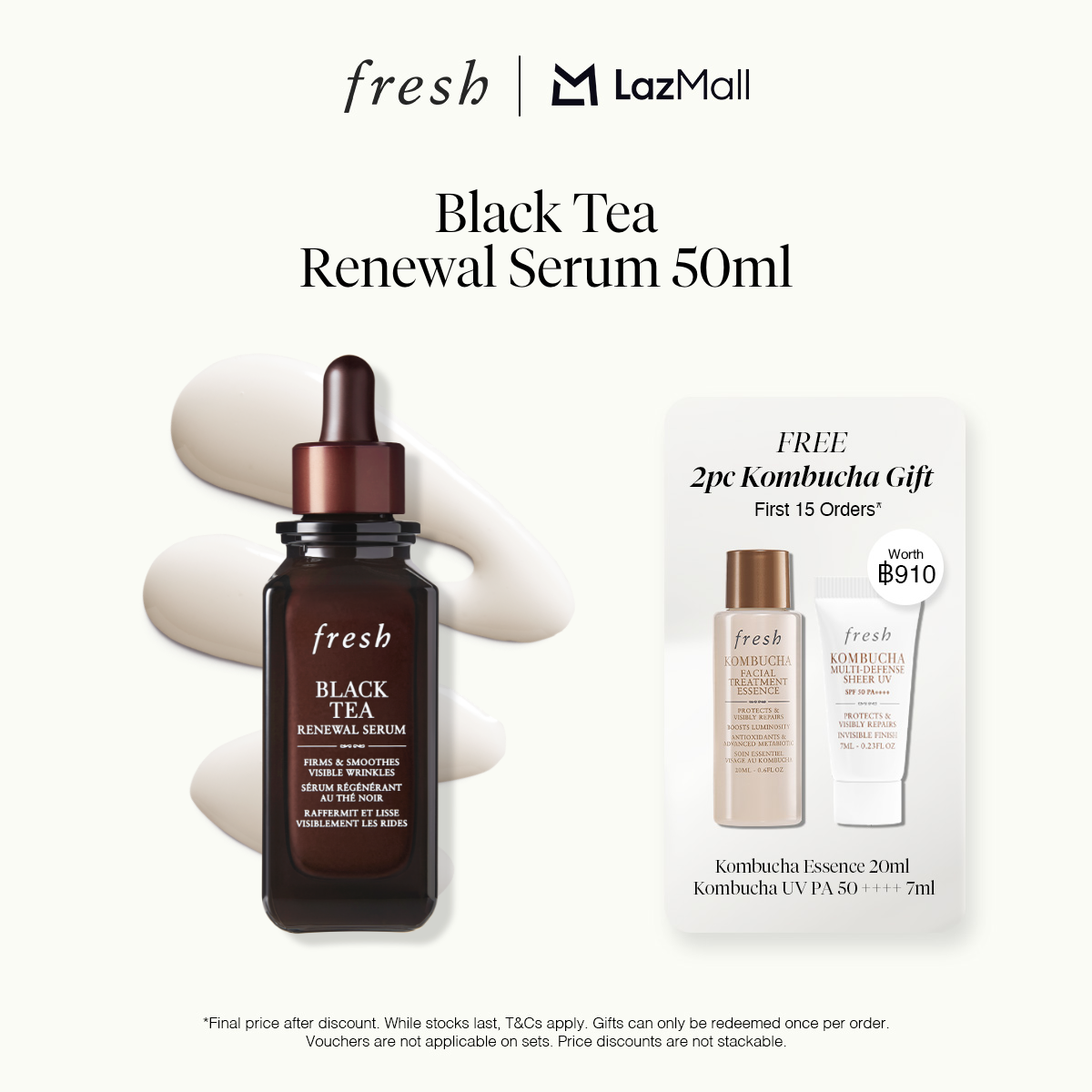 Fresh Black Tea Renewal Serum 50ml ราคา 5,050 บาท*ส่งฟรี
