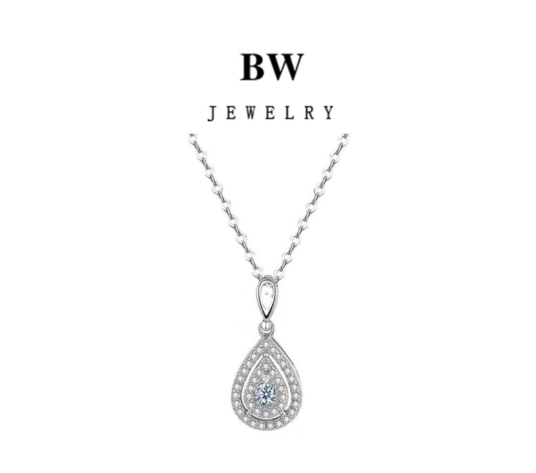 Jewelry สร้อยคอแฟชั่น สร้อยคอเพชร สร้อยคอหยดน้ำ สร้อยคอผู้หญิง หรูหรา BWX007 ปรับขนาดได้เอง ราคา 172 บาท*ส่งฟรี