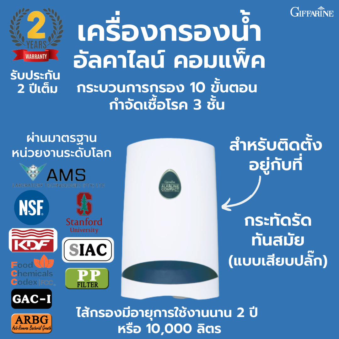 Giffarine Alkaline Compact ราคา 17,320 บาท*ส่งฟรี