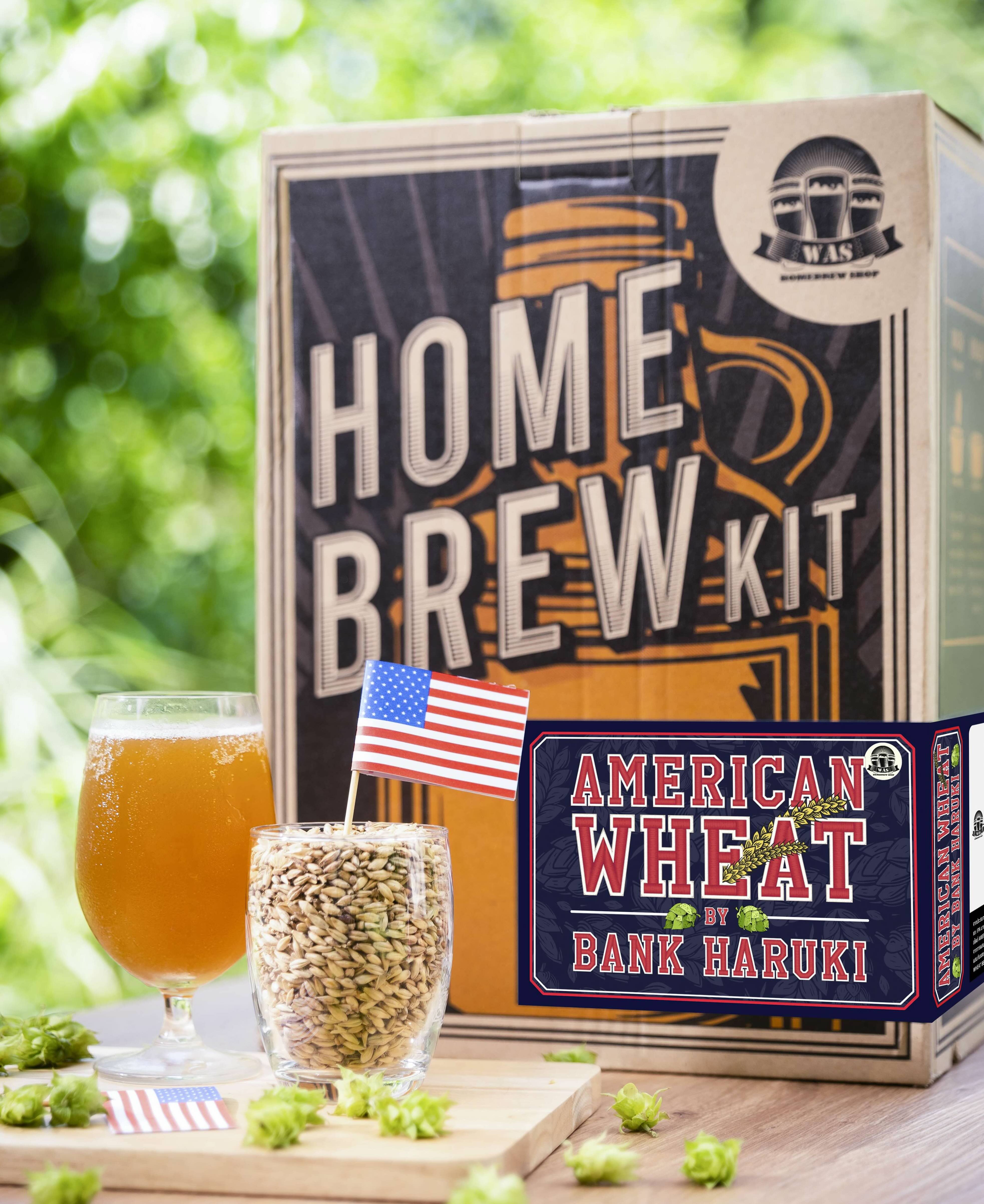 WAS HOMEBREW KIT American Wheat By Bank Haruki 4/10/20Liters วอส​ โฮมบรูวคิท 4/10/20ลิตร ชุดทำเครื่องดื่มคราฟท์ American Wheat By Bank Haruki ราคา 3,329 บาท*ส่งฟรี