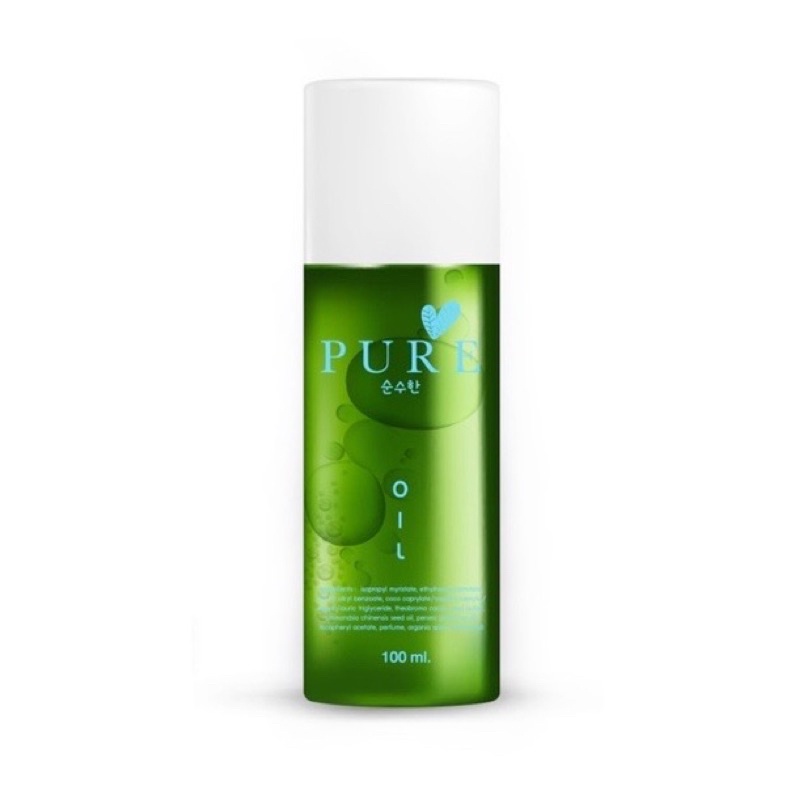 PURE OIL เพียวออยล์ ขวดเขียว ลดคราบดำ