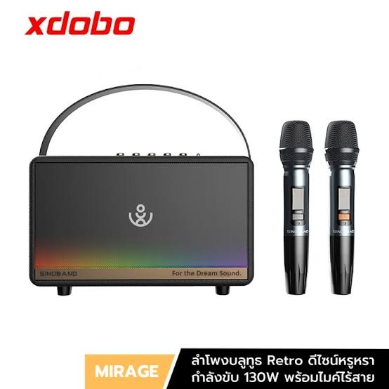 Xdobo Mirage 130W ลำโพงบลูทูธไร้สายพลังสูง360สเตอริโอรอบทิศทาง20000mah ไร้สายคาราโอเกะซับวูฟเฟอร์กลางแจ้ง ราคา 3,690 บาท*ส่งฟรี