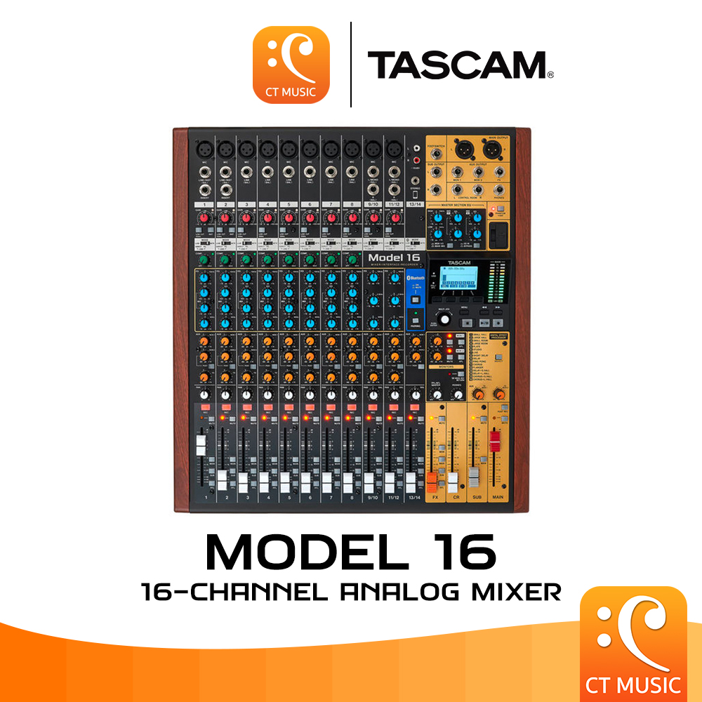 Tascam Model 16 Analog Mixer มิกเซอร์ Model16 ราคา 29,900 บาท*ส่งฟรี