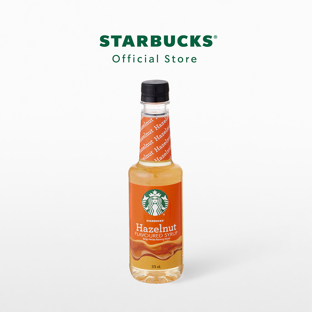 Starbucks Hazelnut Flavoured Syrup 375 ml น้ำเชื่อมสตาร์บัคส์กลิ่นเฮเซลนัท 375 มิลลิลิตร A11079098 ราคา 180 บาท*ส่งฟรี