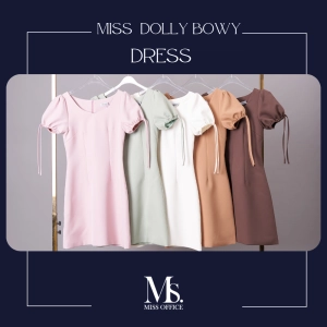 ภาพหน้าปกสินค้าMiss Office (Best Seller) เดรสแต่งแขนตุ๊กตาผูกโบว์ Miss Dolly Bowy Dress (MD-014) ที่เกี่ยวข้อง