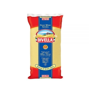 ภาพหน้าปกสินค้าดีเวลล่า แป้งดูรัมวีทเซโมลินา 500 กรัม - Semolina Durum Wheat 500g Divella brand ที่เกี่ยวข้อง