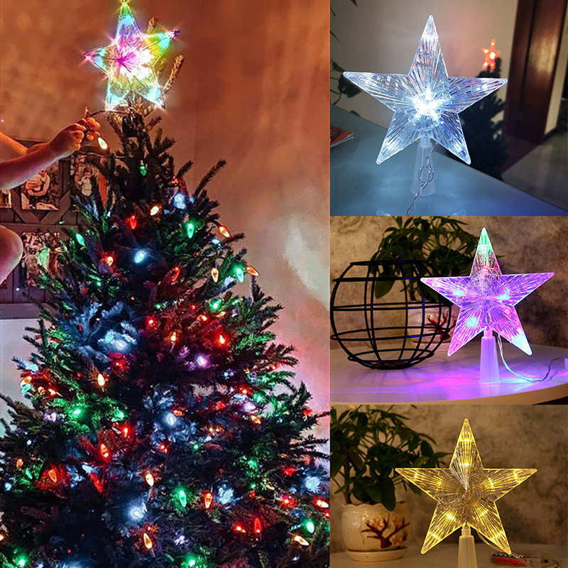 multi coloured christmas tree lights