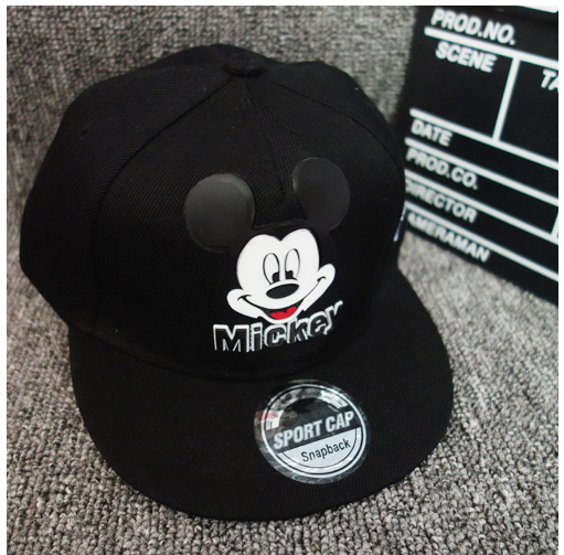 พร้อมส่ง หมวกเด็ก หมวกเด็กโต หมวกแฟชั่น หมวกแก๊ป Baby hat หมวกมิกกี้ เมาส์ (Mickey Mouse)