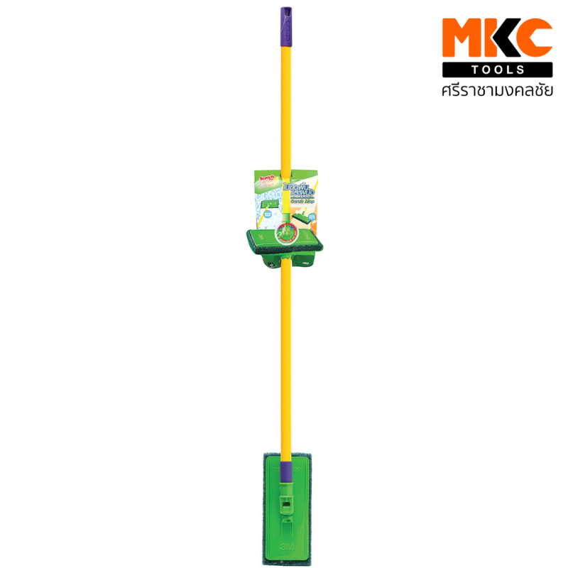 ไม้ขัดพื้นและผนังพร้อมใยขัดสีเขียว Scotch Brite 3M ราคา 270 บาท*ส่งฟรี