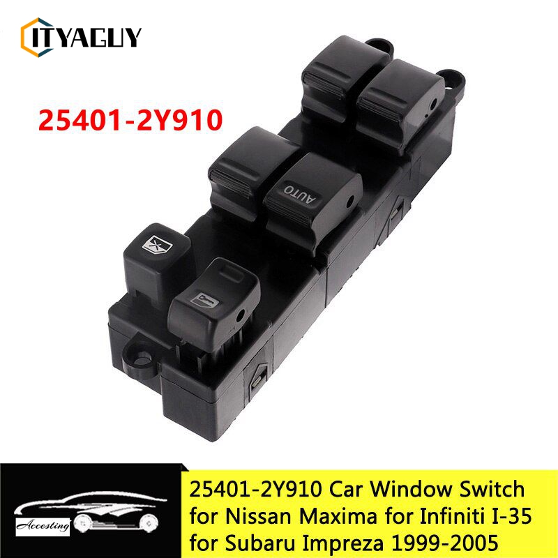 Front left DRIVER window Master Control for Nissan Maxima for Subaru imprezafor Infiniti I-35 1999-2006 ราคา 395 บาท*ส่งฟรี