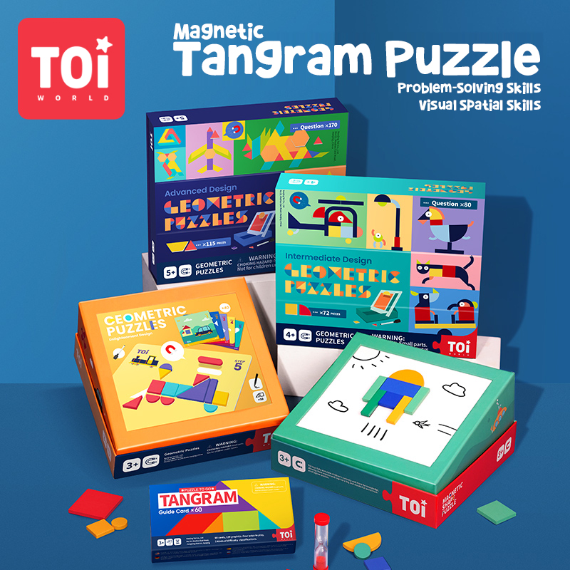 TOi Magnetic Tangram Puzzle ตัวต่อรูปทรงเลขาคณิต | ของเล่นเสริมพัฒนาการ ของเล่นเด็ก ราคา 325 บาท*ส่งฟรี