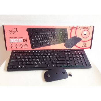 Primaxx Wireless Keyboard Mouse Set รุ่น WS-KM-8119 # ชุด คีย์บอร์ด เมาส์ไร้สาย