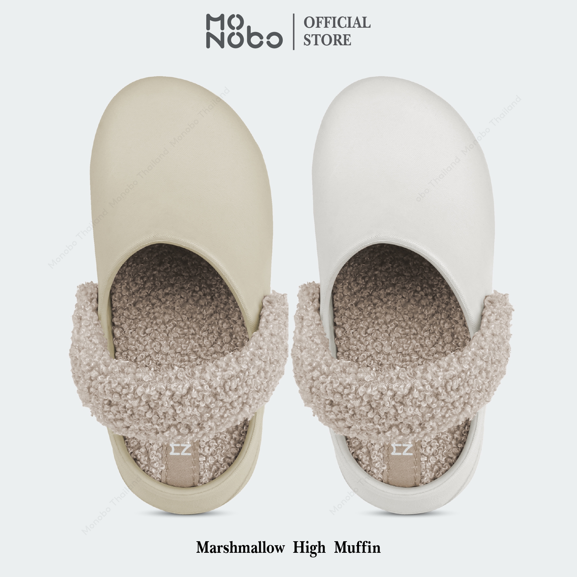 MONOBO รุ่น Marshmallow high Muffin รองเท้าแตะแบบสวมแฟขั่น ของแท้ 100% ราคา 990 บาท*ส่งฟรี